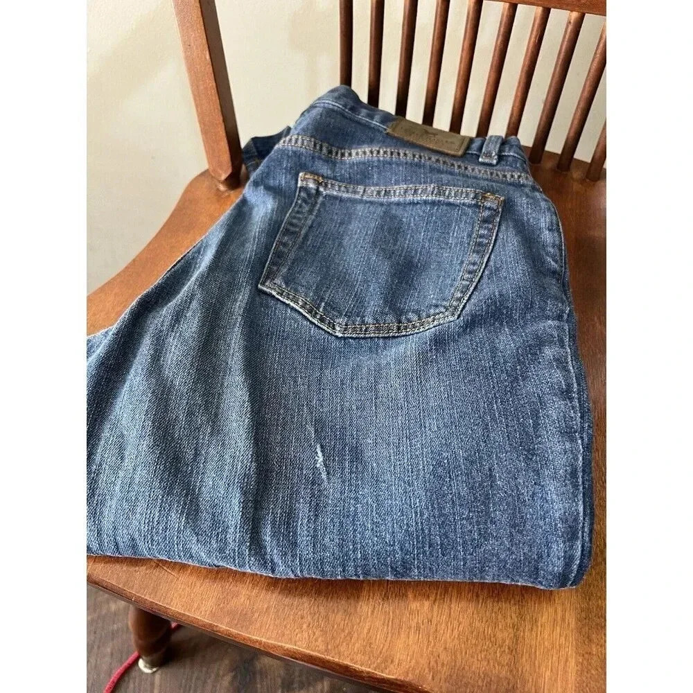 Lauren Ralph Lauren Straight Leg Jeans Sz 6 Denim 90s Style %98 Cotton - Picture 3 of 9
